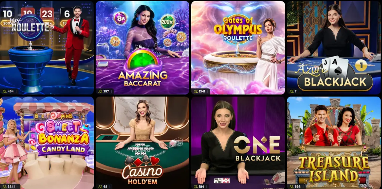villaspin casino popular live games